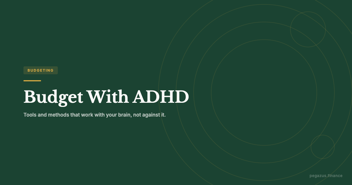 How to budget with ADHD