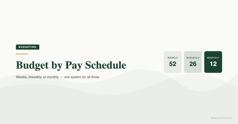 Budget by pay schedule