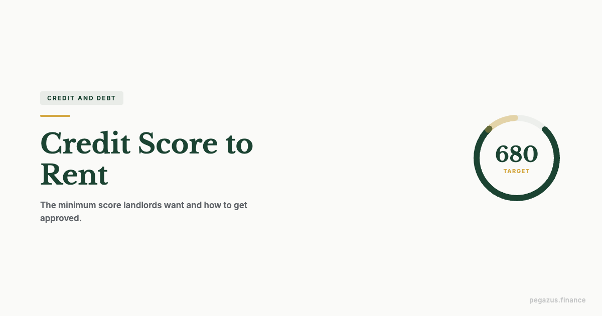 Credit score needed to rent an apartment