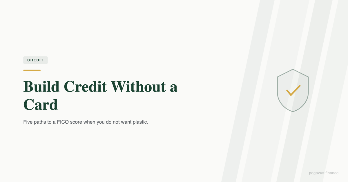 Build credit without a credit card