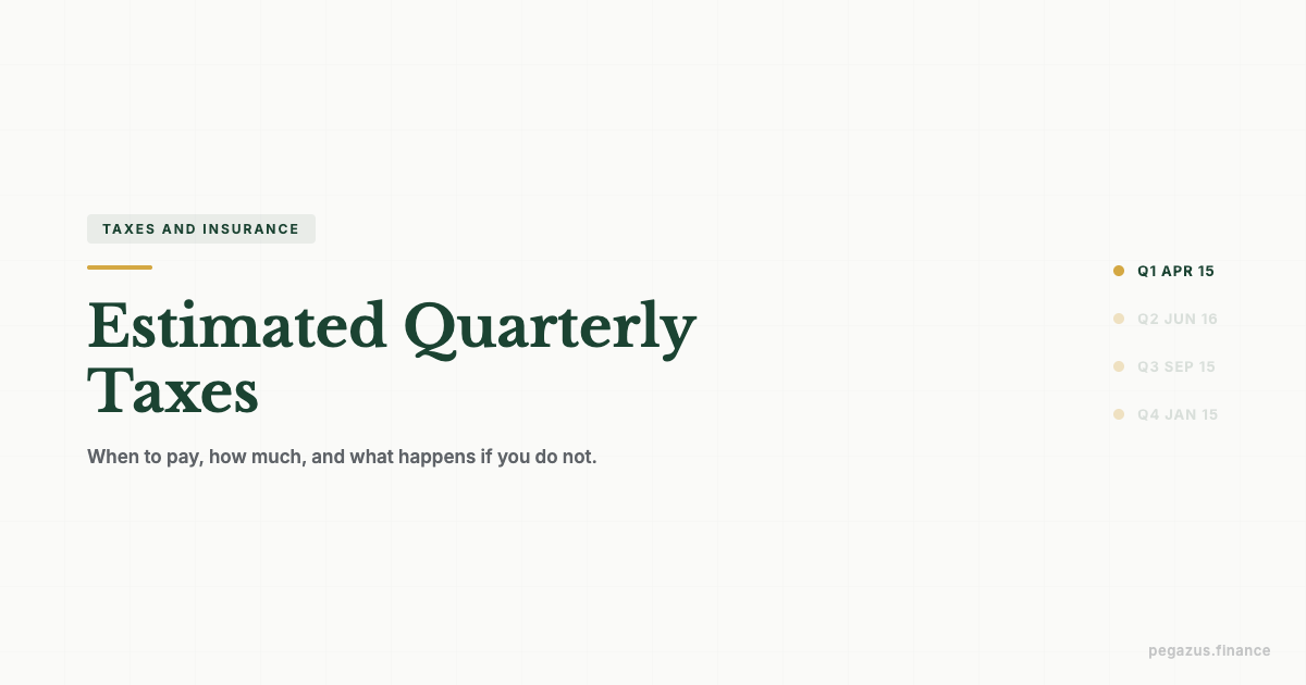 Estimated quarterly taxes for freelancers