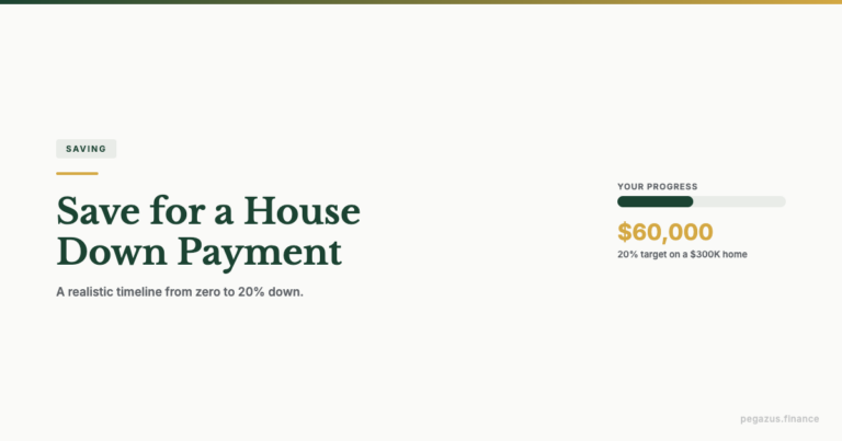 Save for a house down payment progress tracker