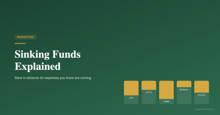 Sinking fund categories guide