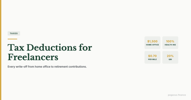 Tax deductions for self-employed freelancers