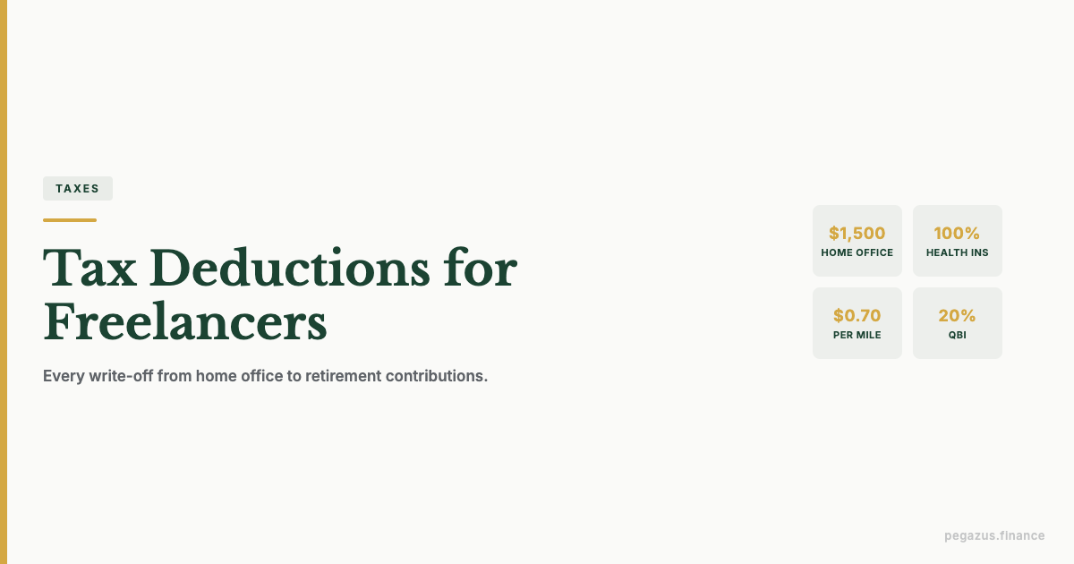 Tax deductions for self-employed freelancers